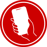 Cell Phone Icon RED